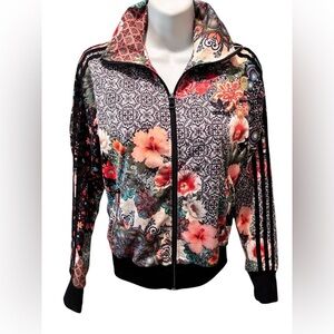 Adidas Originals Jardim Agharta Farm Firebird Floral Track Jacket Black Sz S